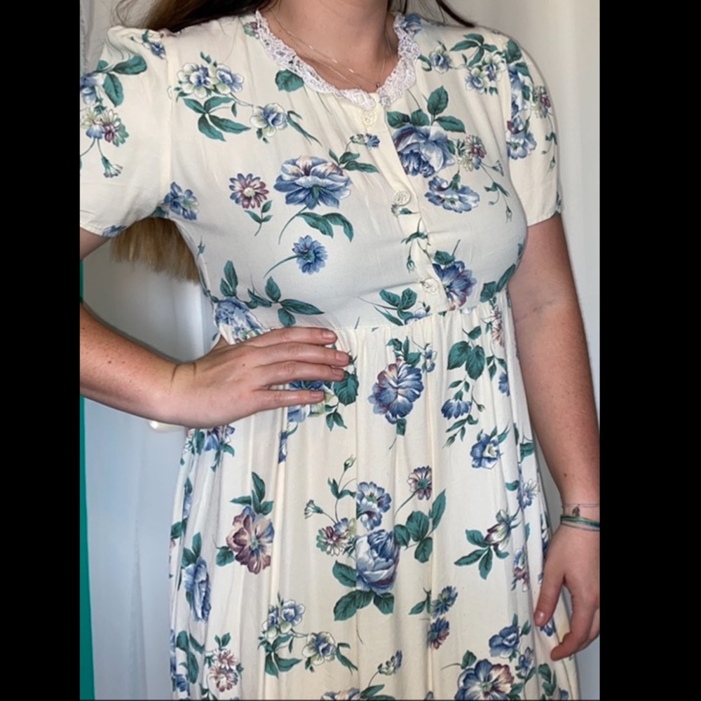 Vintage floral baby doll dress